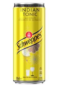 SCHWEPPES INDIAN TONIC BOITE 33CL X24