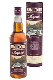 HAMILTONS SPEYSIDE SINGLE MALT 40degre 70CL X01